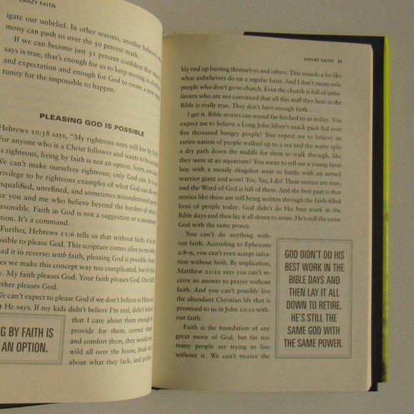 Crazy Faith: It's Only Crazy Until It Happens Hardcover Book By Michael Todd - Picture 9 of 10